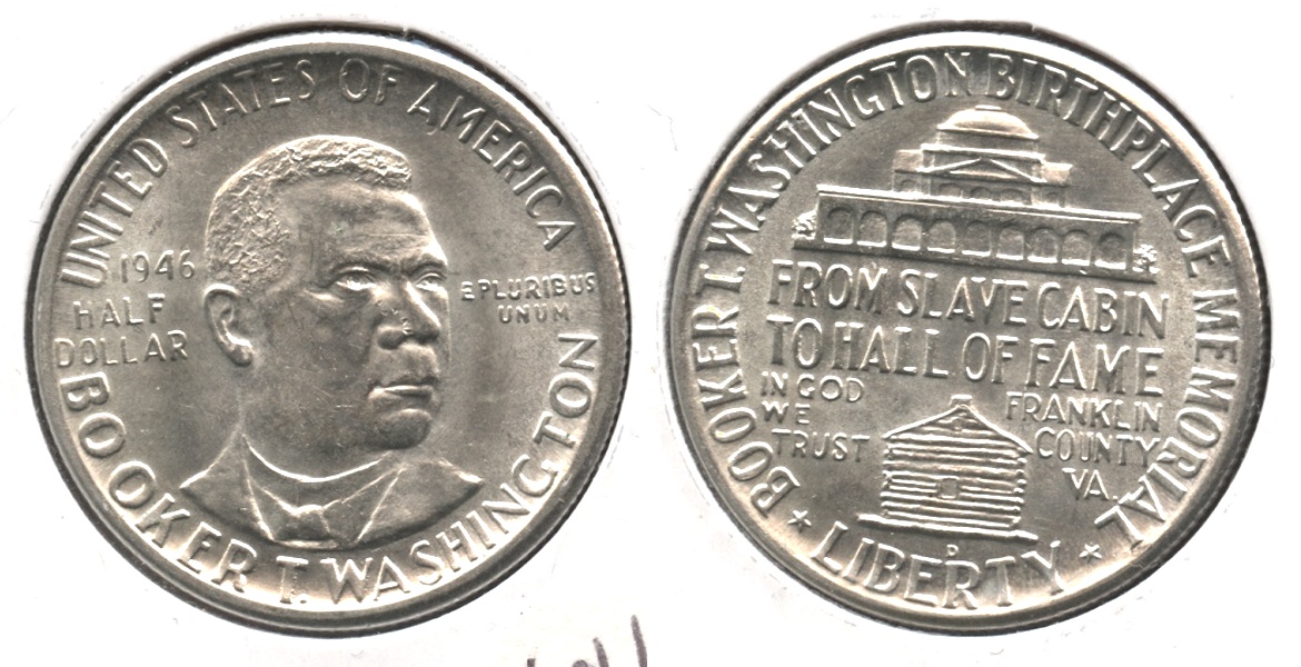 1946-D Booker T Washington Commemorative Half Dollar MS-63