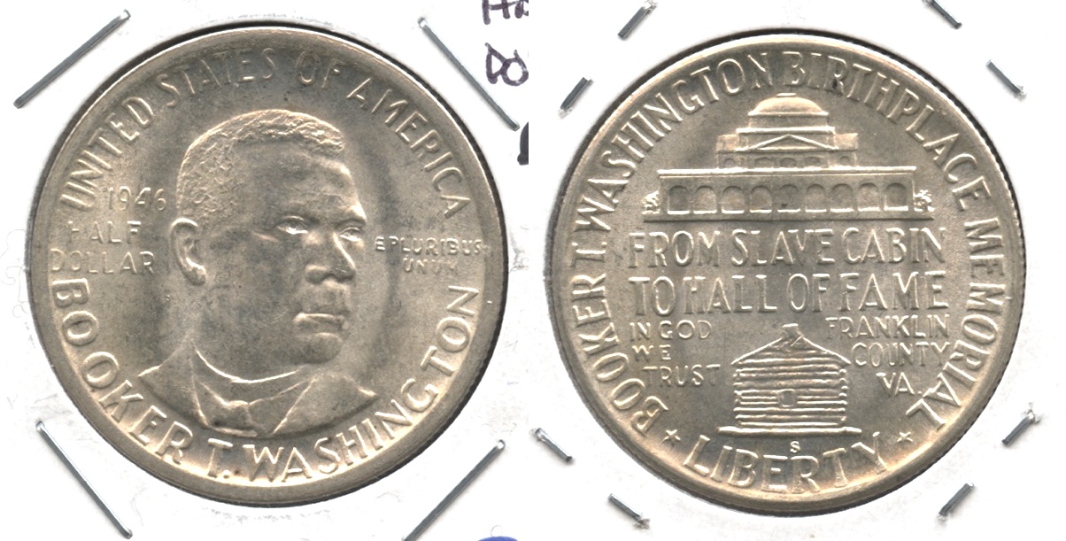 1946-S Booker T Washington Commemorative Half Dollar MS-60