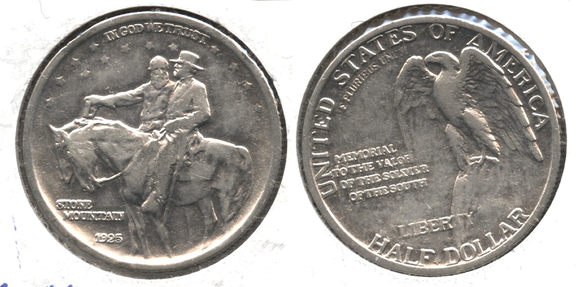 1925 Stone Mountain Commemorative Half Dollar Fine-12