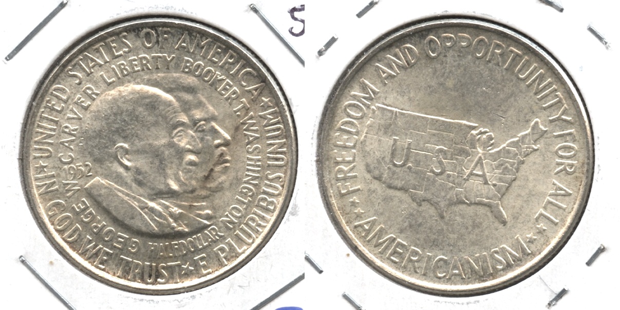 1952 Washington Carver Commemorative Half Dollar MS-60 #j