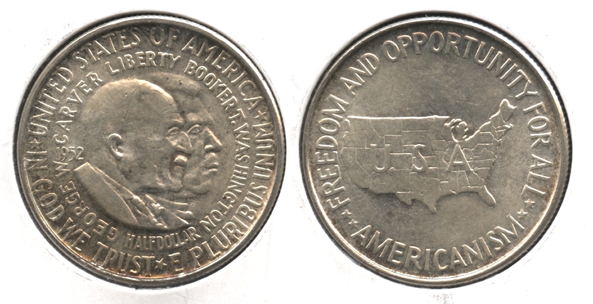 1952 Washington Carver Commemorative Half Dollar MS-63 #a