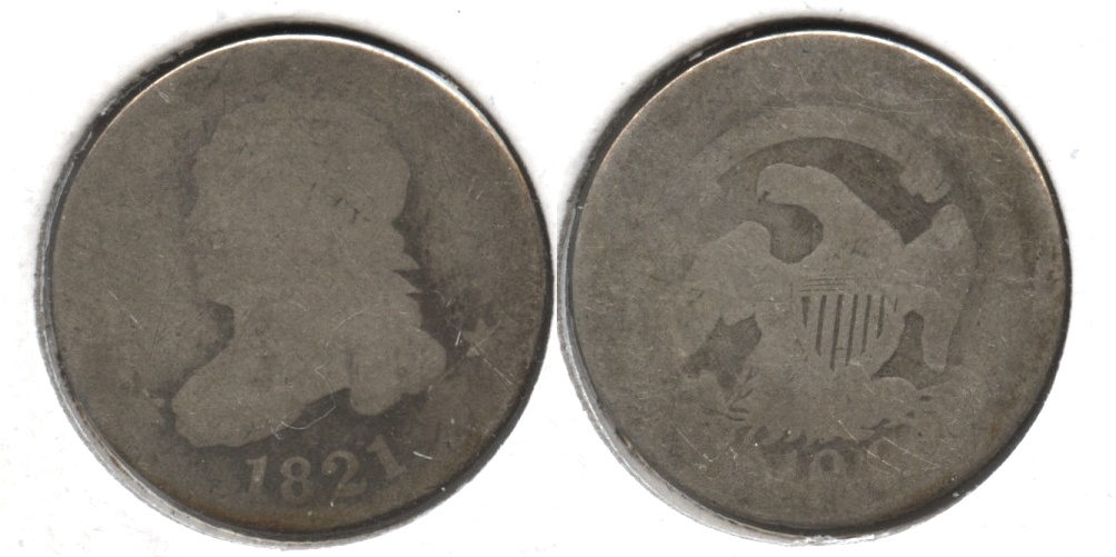 1821 Capped Bust Dime Fair-2 #a