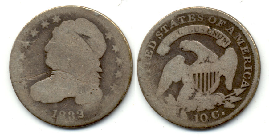 1832 Capped Bust Dime Fair-2
