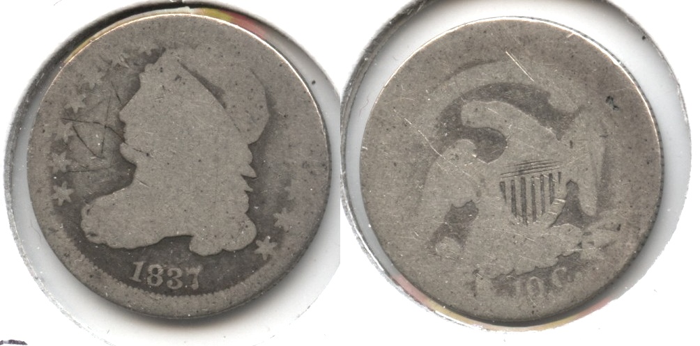 1837 Capped Bust Dime Fair-2 a