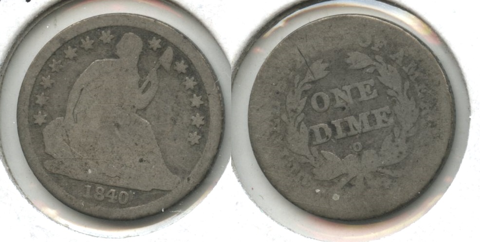 1840-O Seated Liberty Dime AG-3