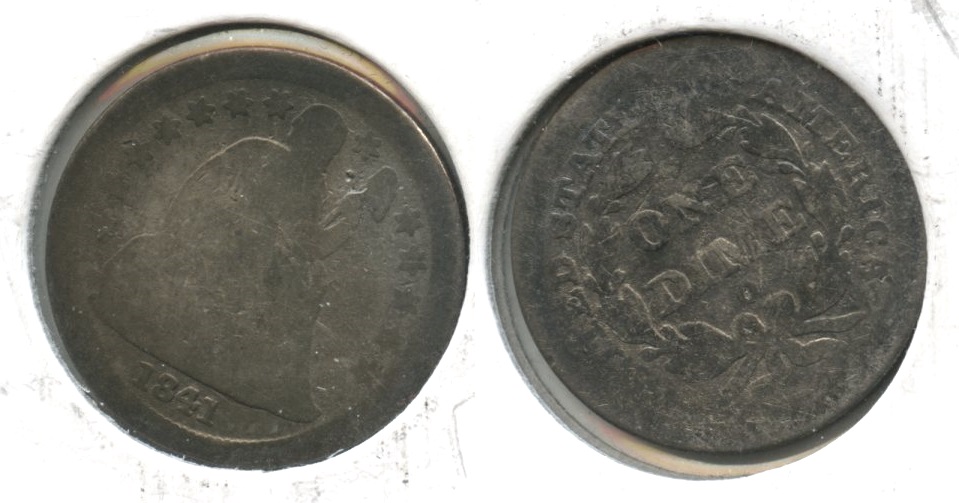 1841-O Seated Liberty Dime AG-3 #b