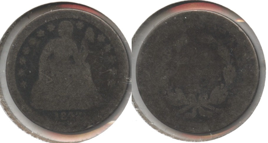 1842 Seated Liberty Dime Fair-2