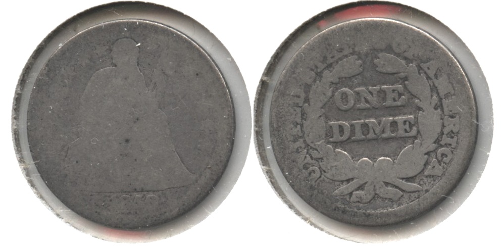 1856 Seated Liberty Dime AG-3 #d