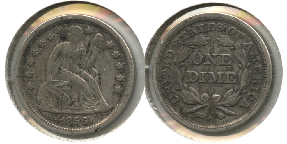 1856 Seated Liberty Dime VF-20