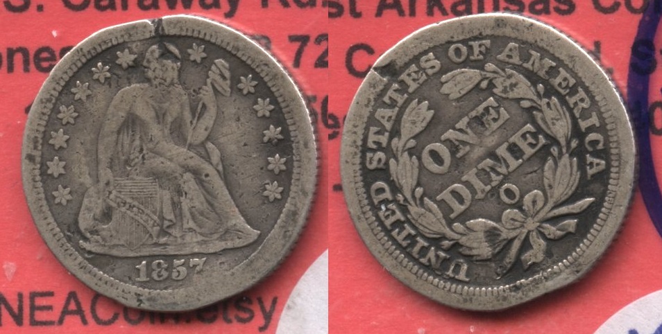 1857-O Seated Liberty Dime AG-3 #a
