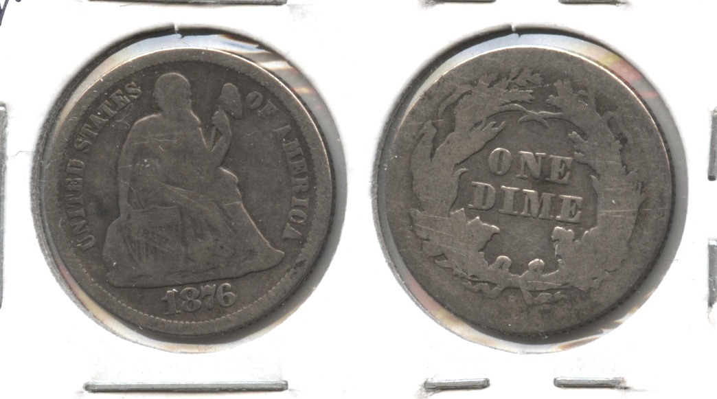 1876-S Seated Liberty Dime AG-3 #a