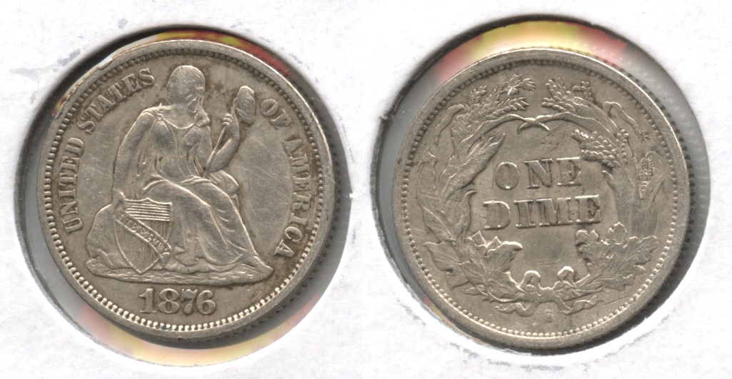 1876-S Seated Liberty Dime EF-40