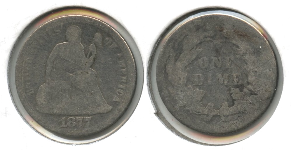 1877 Seated Liberty Dime Fair-2 #c
