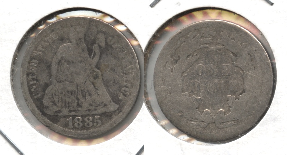 1885 Seated Liberty Dime AG-3 #a
