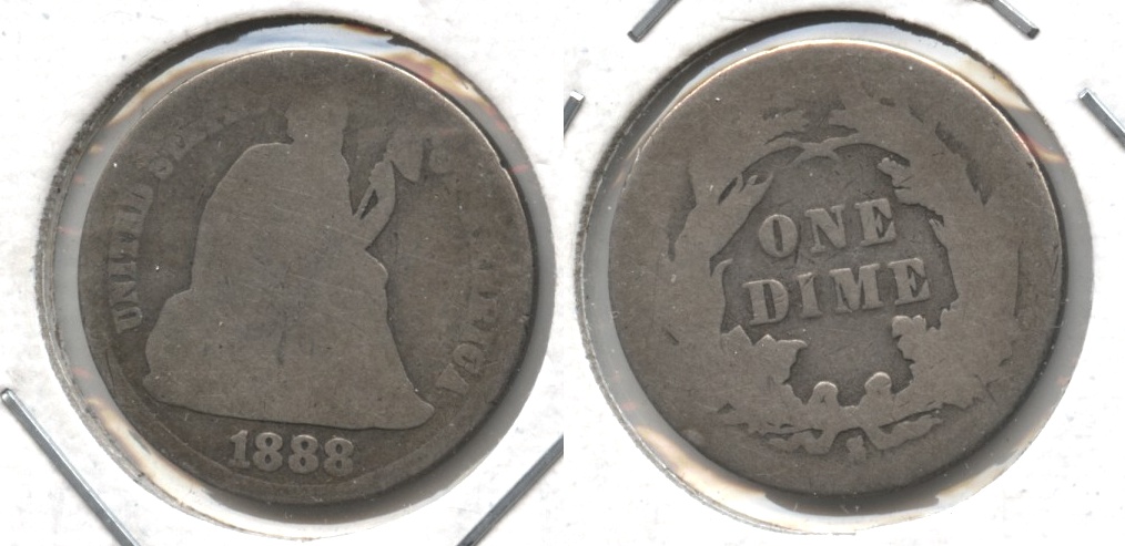 1888-S Seated Liberty Dime AG-3