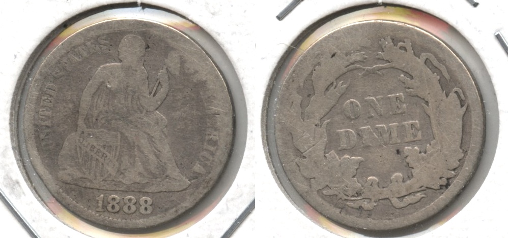 1888 Seated Liberty Dime AG-3 #c