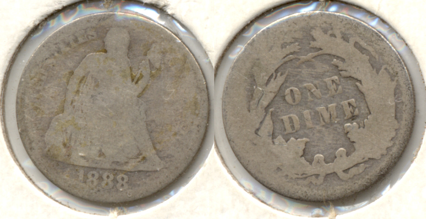 1888 Seated Liberty Dime Fair-2 a