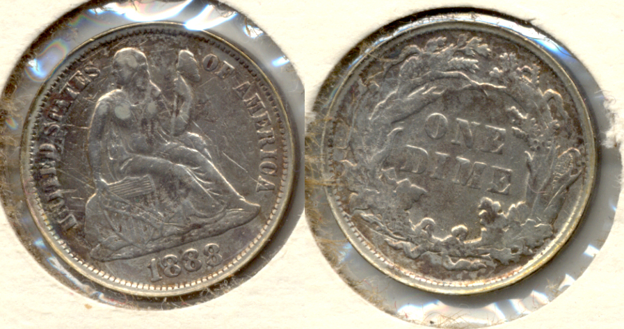 1888 Seated Liberty Dime VF-20
