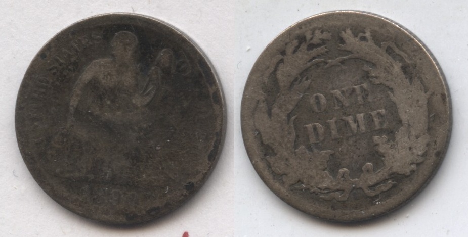 1890 Seated Liberty Dime AG-3 #c