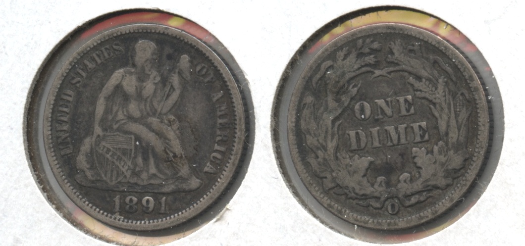 1891-O Seated Liberty Dime VF-20