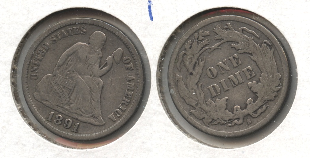 1891-S Seated Liberty Dime VF-20