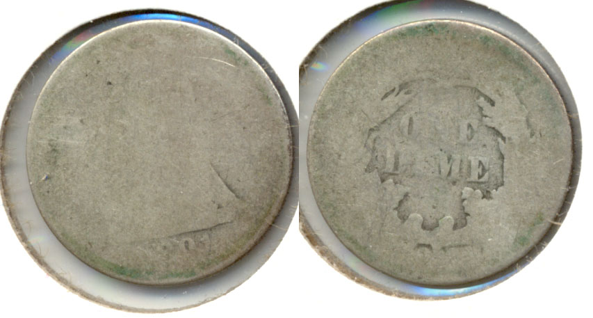 1891 Seated Liberty Dime Fair-2 b