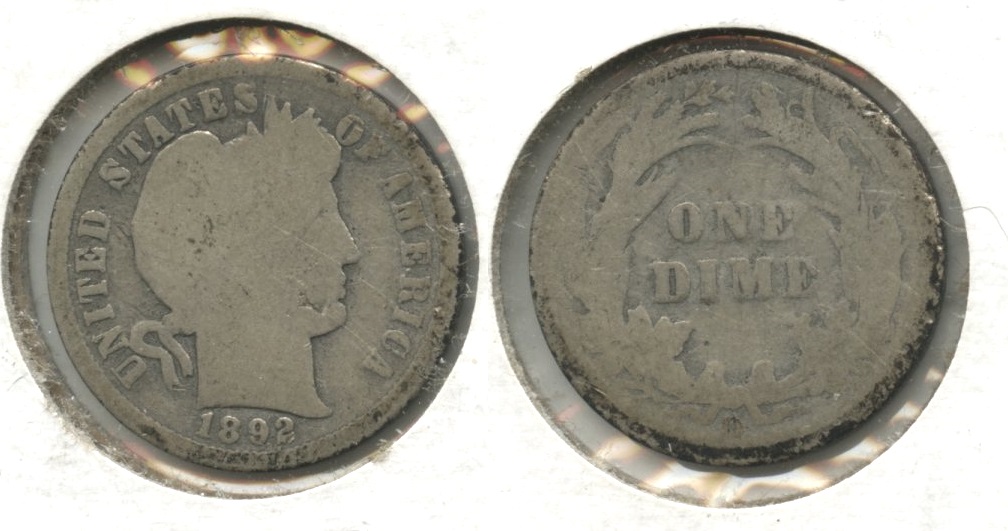 1892-O Barber Dime AG-3 #k