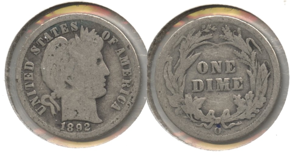 1892-O Barber Dime Good-4 #a