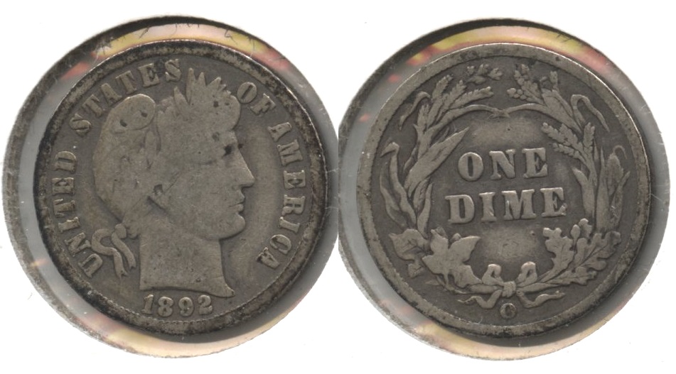 1892-O Barber Dime Good-4 #l