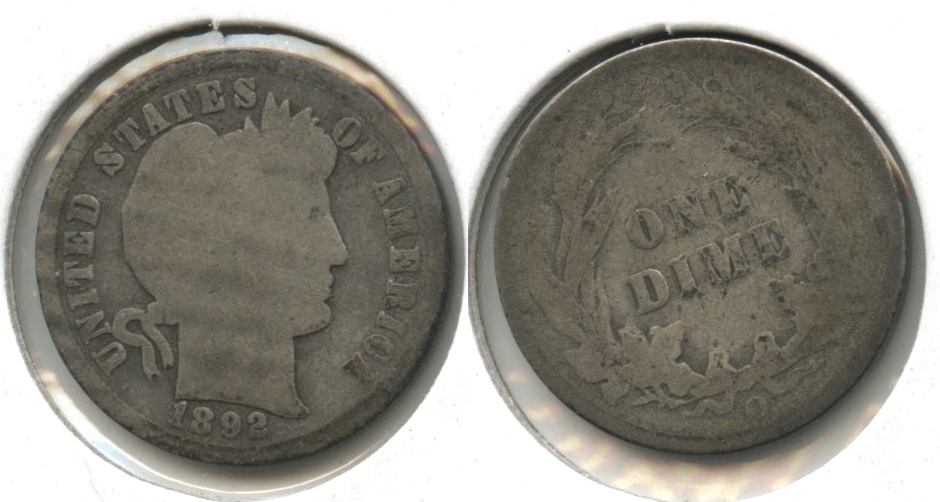 1892-O Barber Dime Good-4 #
