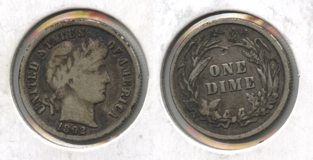 1892 Barber Dime Fine-12