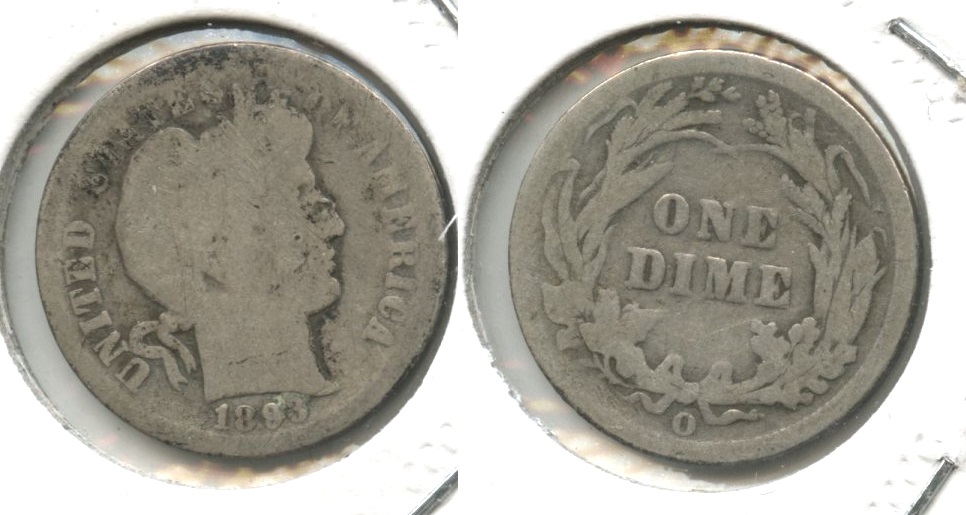 1893-O Barber Dime AG-3 #c