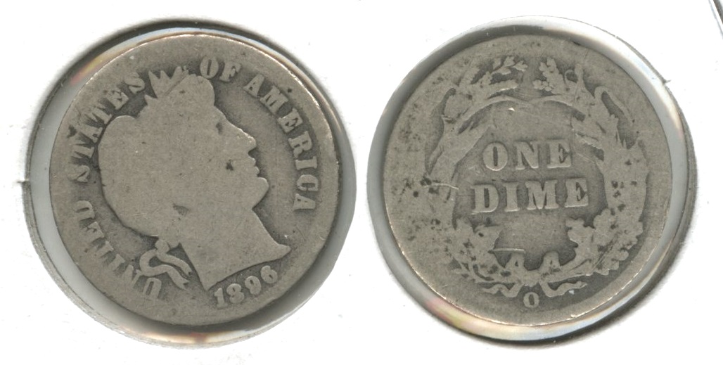 1896-O Barber Dime AG-3