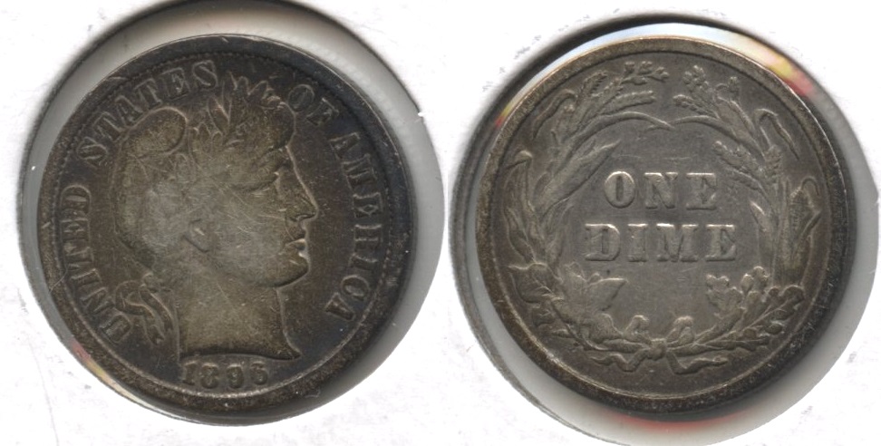 1896 Barber Dime VG-8 #a
