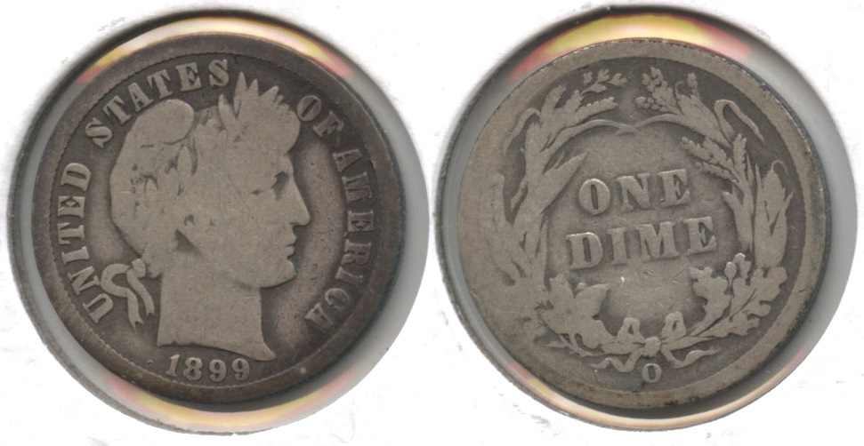 1899-O Barber Dime AG-3