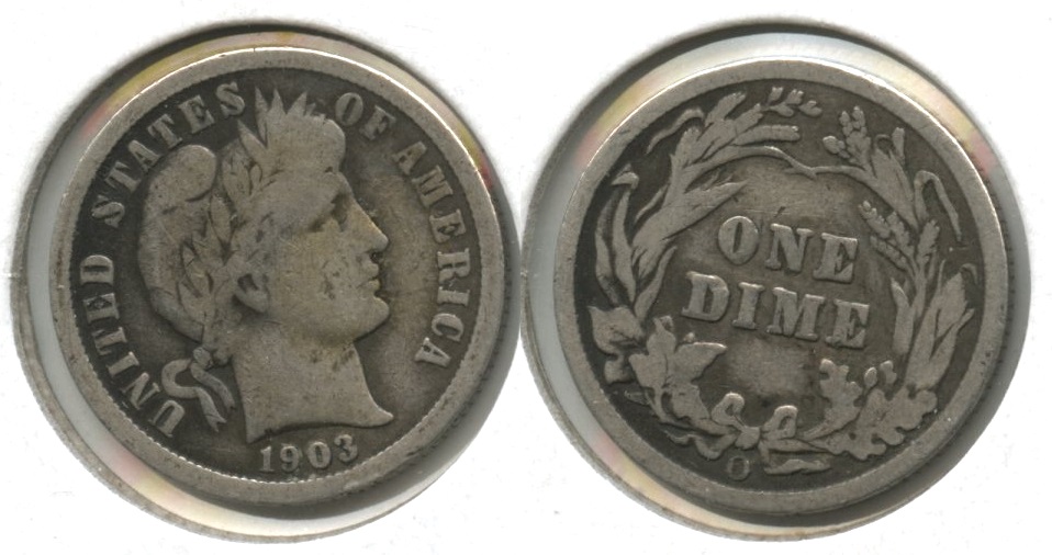 1903-O Barber Dime Good-4 #a