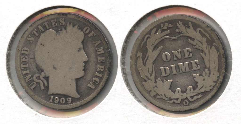 1909-O Barber Dime Good-4 #b