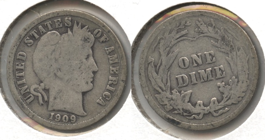 1909 Barber Dime Good-4 #a