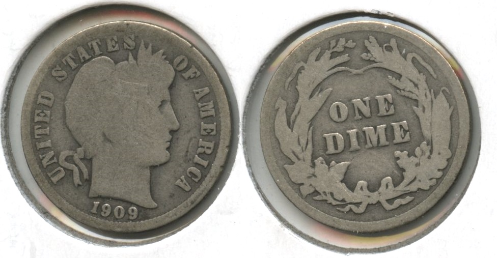 1909 Barber Dime Good-4 #n