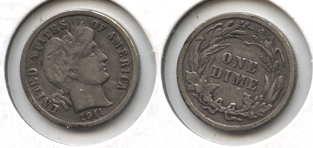 1911 Barber Dime VF-20 #b