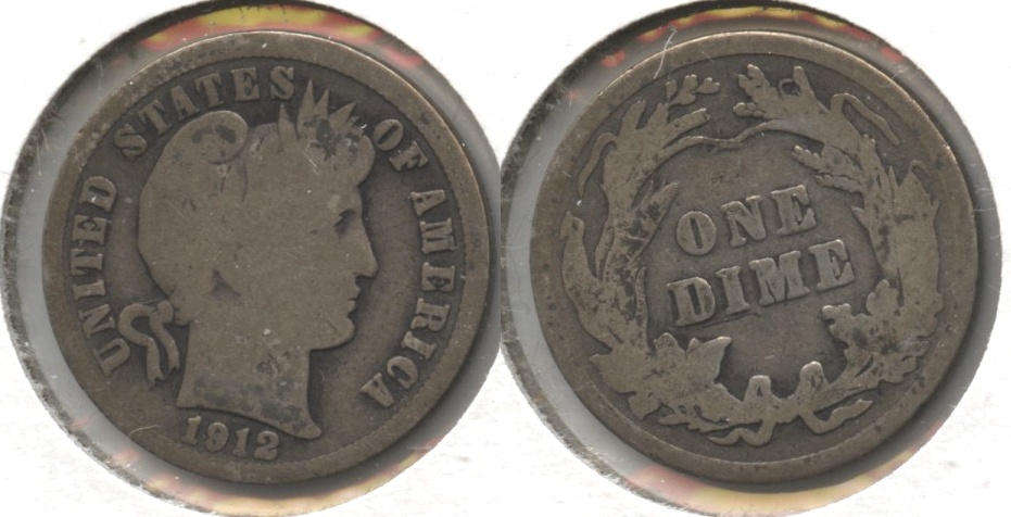 1912 Barber Dime Good-4 #b