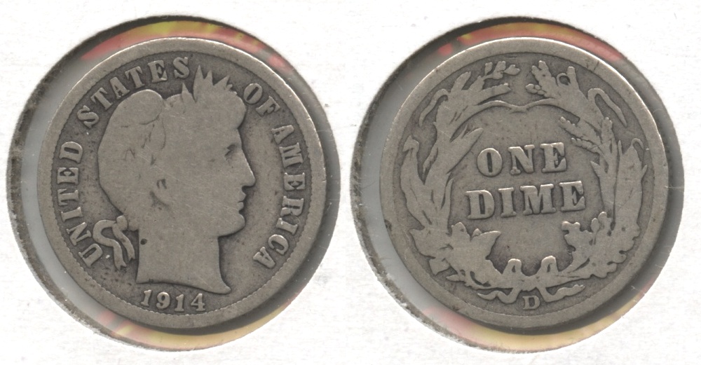 1914-D Barber Dime Good-4 #t
