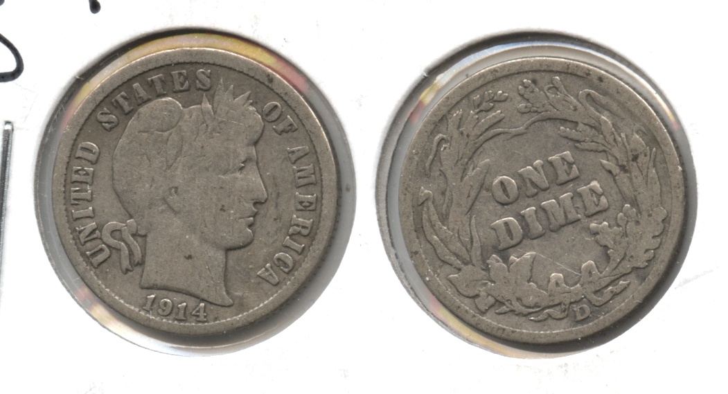 1914-D Barber Dime VG-8 #c