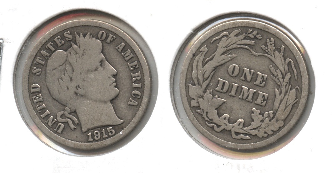 1915 Barber Dime VG-8 #c