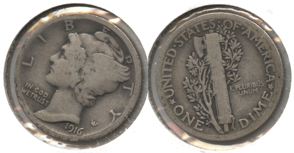 1916 Mercury Dime Good-4 #o