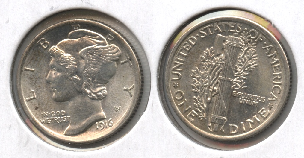 1916 Mercury Dime MS-63 #a