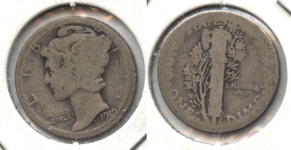 1919-D Mercury Dime AG-3 #f
