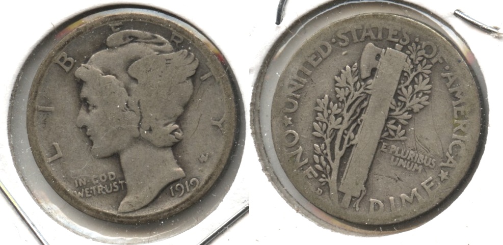 1919-D Mercury Dime AG-3 #h