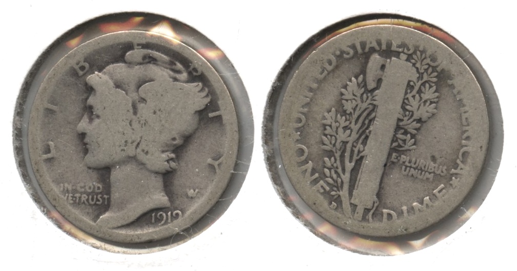 1919-D Mercury Dime AG-3 #k