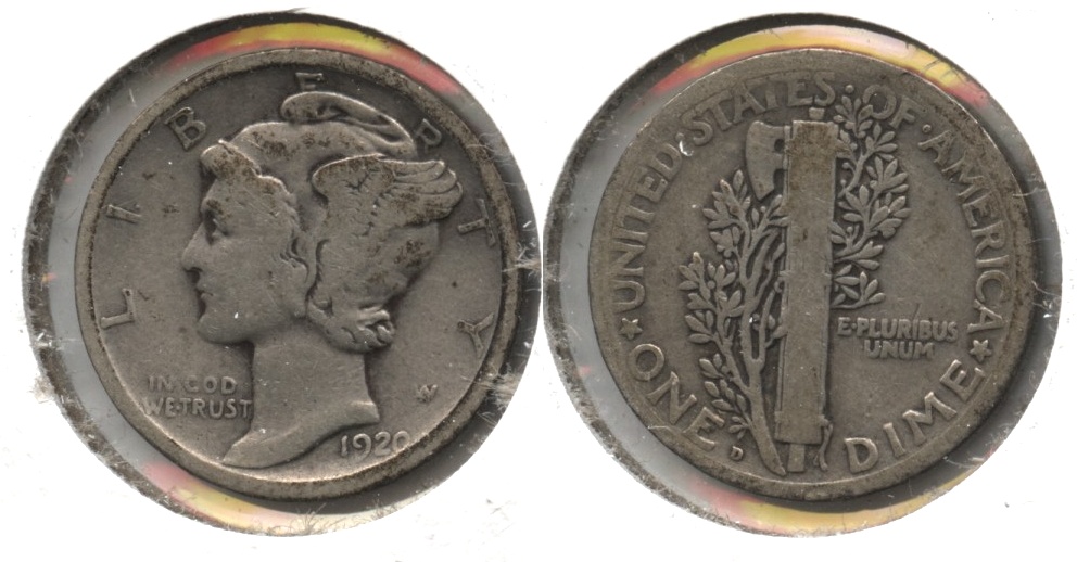 1920-D Mercury Dime Good-4 #b
